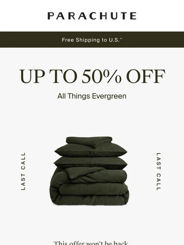 Parachute Home Sale Announcement