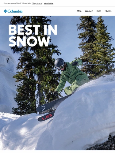 Columbia Sportswear Sale Announcement
