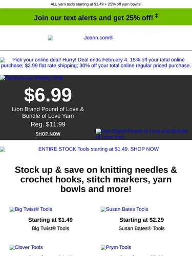 Joann Sale Announcement