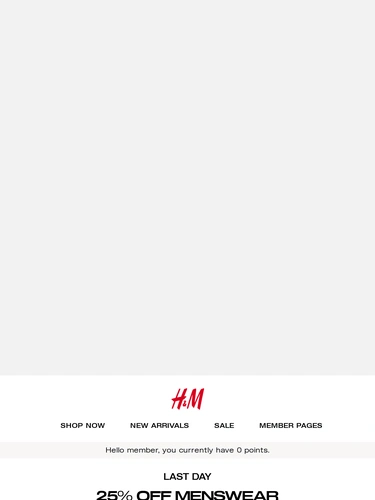 H&M Sale Announcement