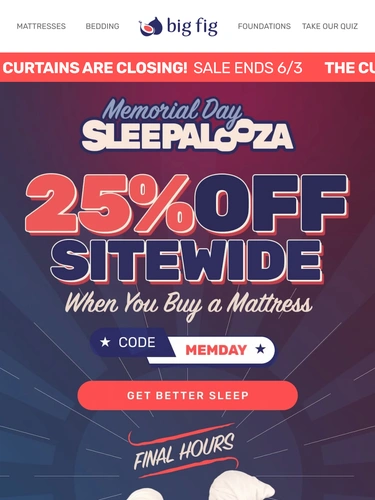 Big Fig Mattress Sale Announcement