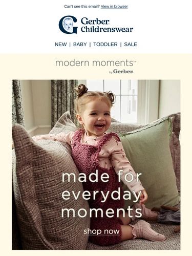 Gerber Childrenswear Sale Announcement