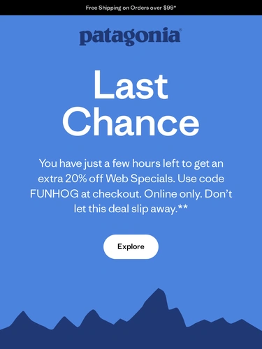 Patagonia Sale Announcement