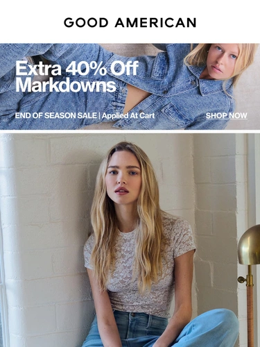 Good American Sale Announcement