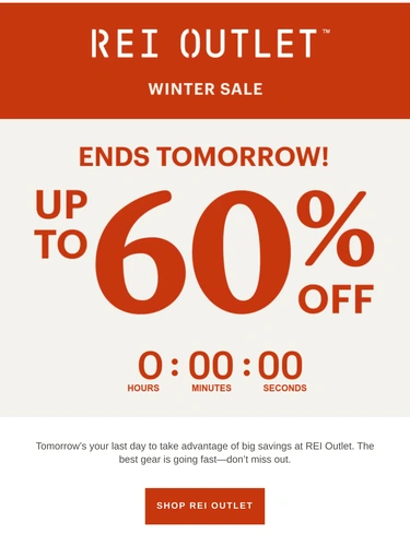 REI Sale Announcement