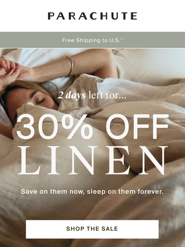 Parachute Home Sale Announcement