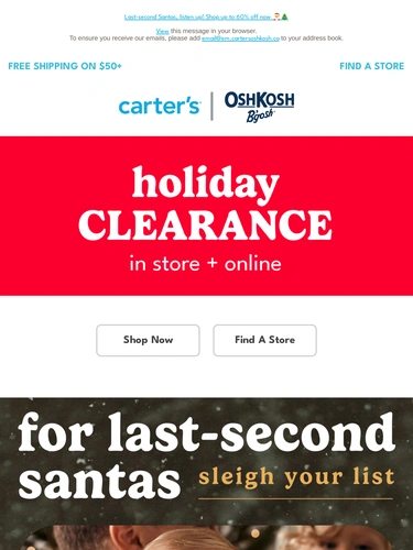 Carter's OshKosh Sale Announcement