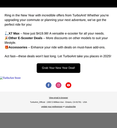 TurboAnt Sale Announcement