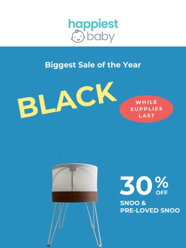 Happiest Baby Sale Announcement
