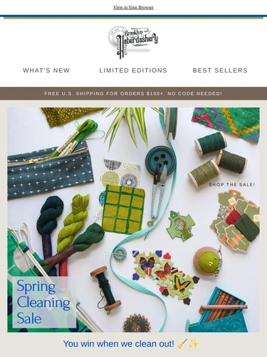 Brooklyn Haberdashery Sale Announcement