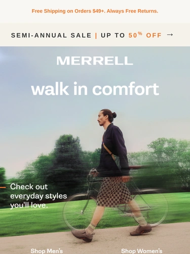 Merrell Sale Announcement