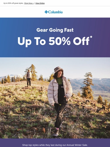 Columbia Sportswear Sale Announcement