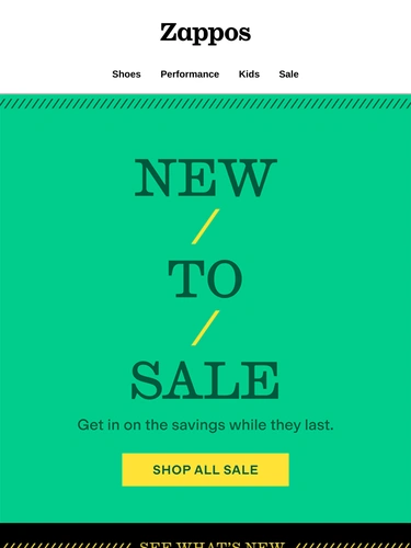 Zappos Sale Announcement