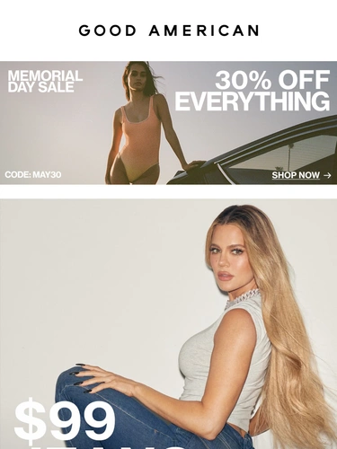 Good American Sale Announcement