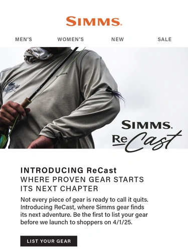 Simms Fishing Newsletter
