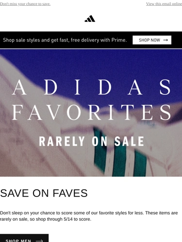 Adidas Sale Announcement