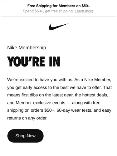 Nike Welcome Series