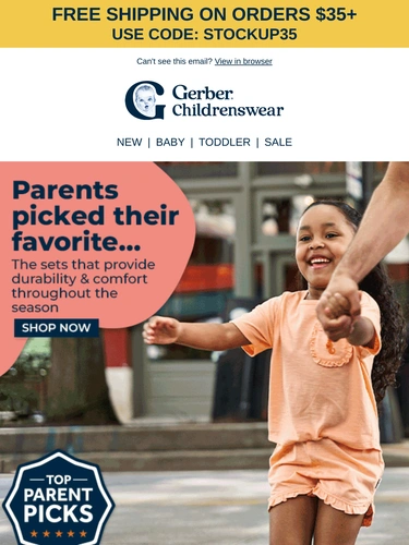 Gerber Childrenswear Email