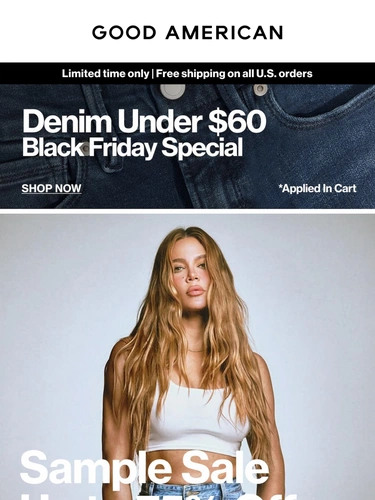 Good American Sale Announcement