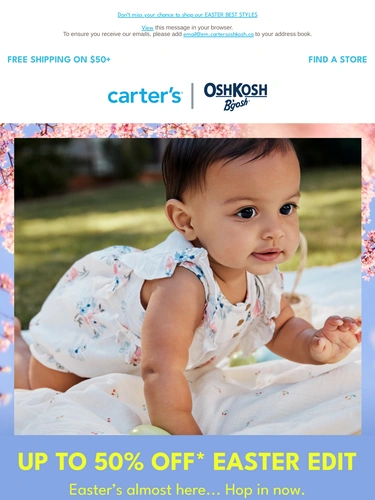 Carter's OshKosh Sale Announcement