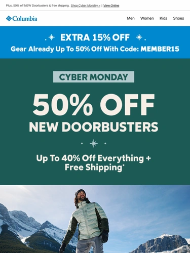 Columbia Sportswear Sale Announcement