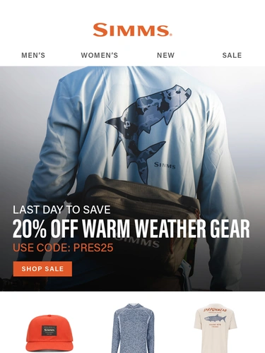 Simms Fishing Newsletter