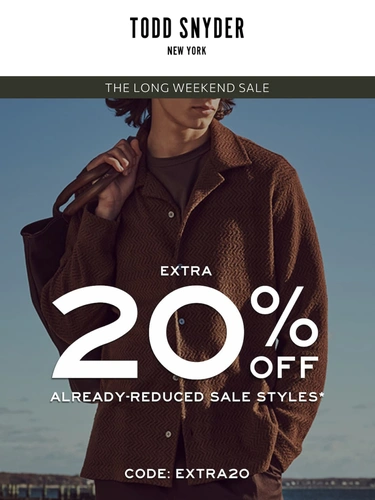 Todd Snyder Sale Announcement