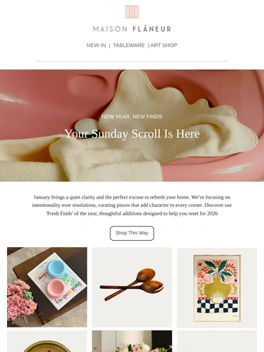 Maison Flaneur Newsletter