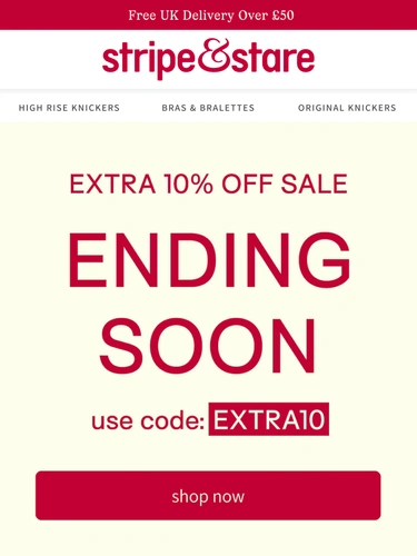 Stripe and Stare Sale Announcement