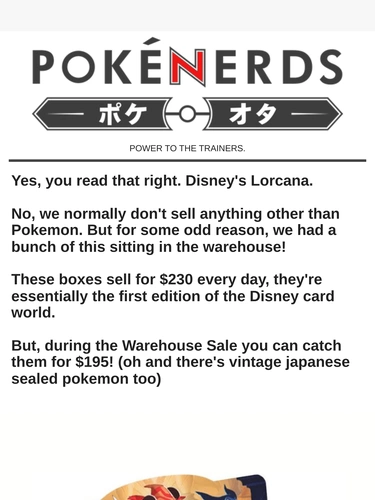 The PokeNerds Store Sale Announcement
