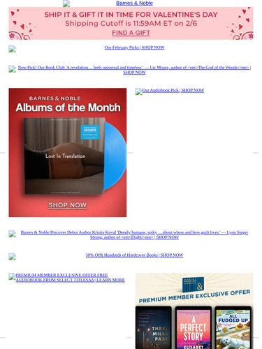 Barnes & Noble Newsletter