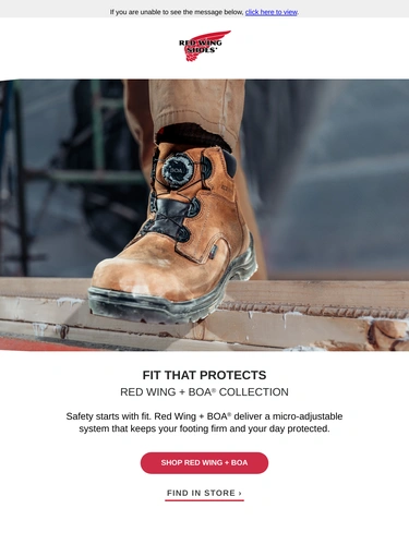 Red Wing Shoes Newsletter