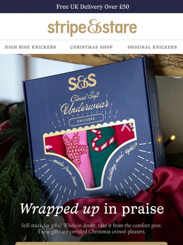 Stripe and Stare Holiday Campaign