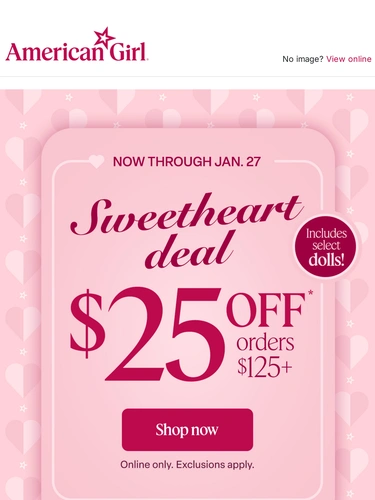 American Girl Sale Announcement