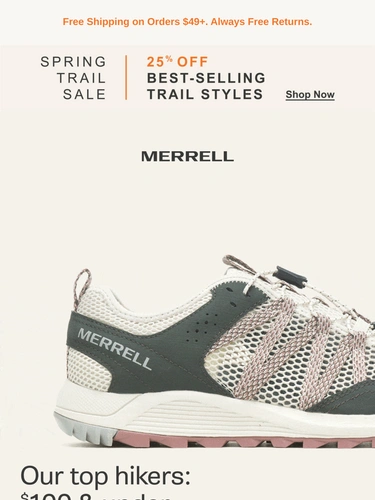 Merrell Sale Announcement