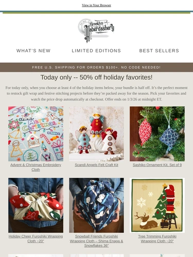 Brooklyn Haberdashery Sale Announcement