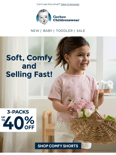 Gerber Childrenswear Sale Announcement