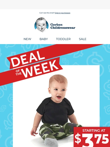Gerber Childrenswear Sale Announcement