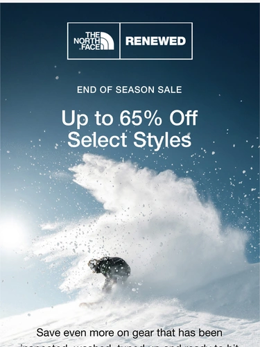 The North Face Sale Announcement