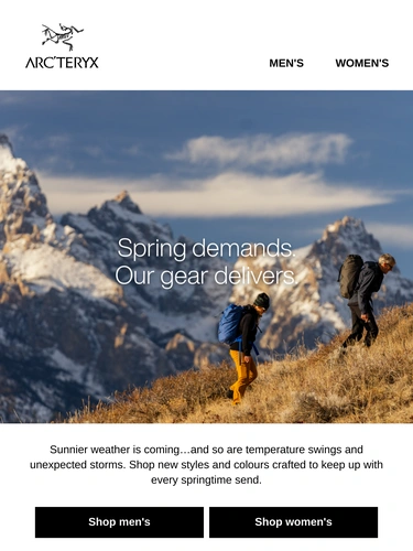 Arc'teryx Newsletter