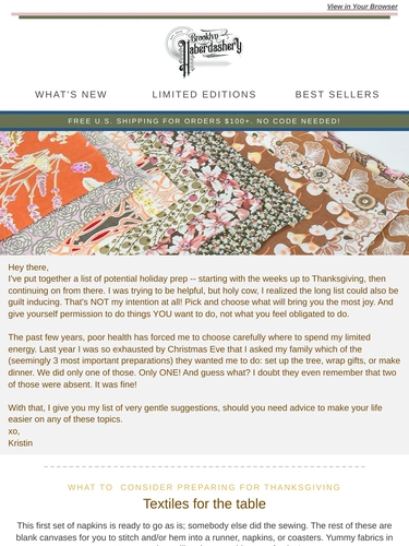 Brooklyn Haberdashery Holiday Campaign