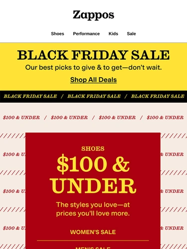 Zappos Sale Announcement