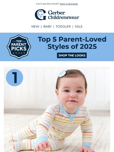 Gerber Childrenswear Sale Announcement