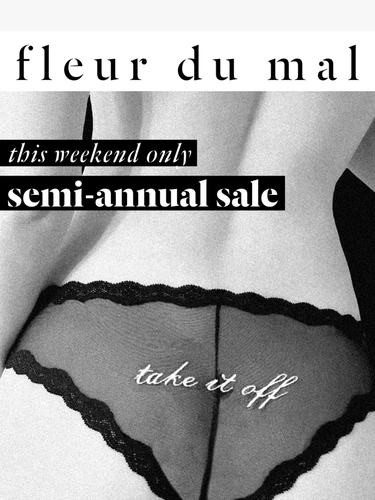 Fleur du Mal Sale Announcement