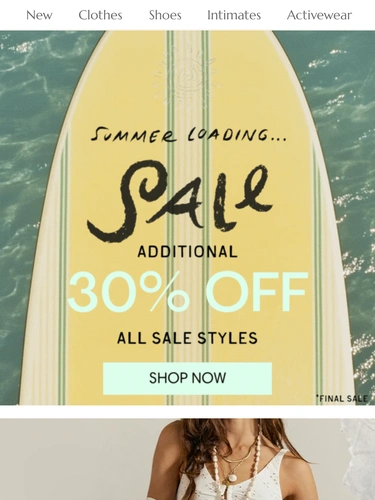 Free People Sale Announcement