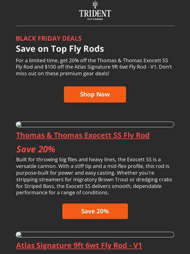Trident Fly Fishing Sale Announcement