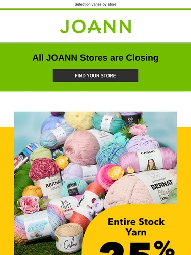 Joann Sale Announcement