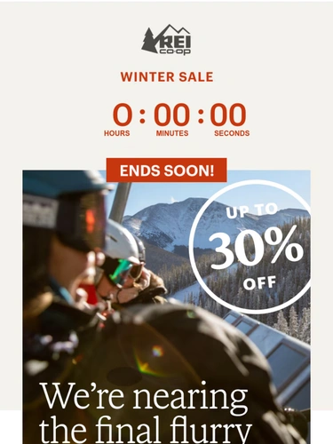 REI Sale Announcement