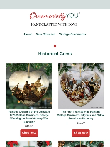 Ornamentally You Sale Announcement