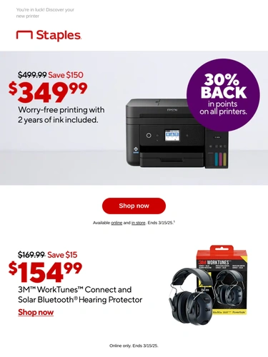 Staples Newsletter
